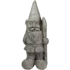 Gray Garden Ornaments Northlight 18.5 Gray Gardener Gnome With Shovel Outside Garden Statue