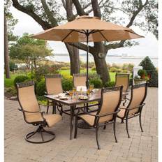 Patio Furniture Hanover MONACO7PCSW Monaco Patio Dining Set