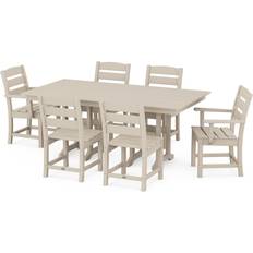 Patio Furniture Polywood Lakeside 7-Piece Farmhouse Patio Dining Set