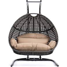 Double hanging egg chair Leisuremod Modern Double Egg