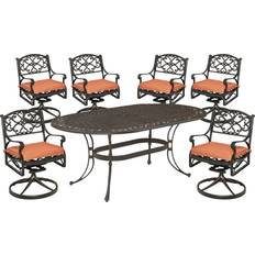 Orange Patio Dining Sets Homestyles 6655-335C 7 Patio Dining Set