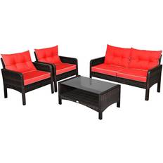 Armrests Outdoor Lounge Sets Costway 38950174 Outdoor Lounge Set