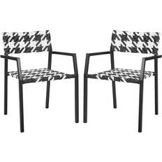 Safavieh Patio Chairs WHITE/BLACK