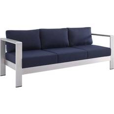 modway Collection EEI-4228-SLV-NAV Sunbrella Outdoor Sofa