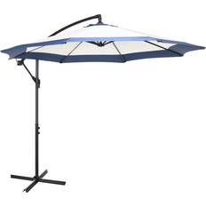 OutSunny Parasols & Accessories OutSunny 10FT Cantilever Umbrella, Offset Patio Umbrella with Cross Base