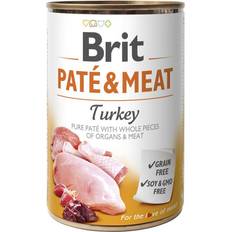 Brit Hundefoder - Vådfoder Kæledyr Brit Pate & Meat Turkey 400