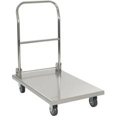 VidaXL Carrelli Tavolo vidaXL Di Trasporto Argento 82x53x86 cm Acciaio Inossidabile Carrello Tavolo