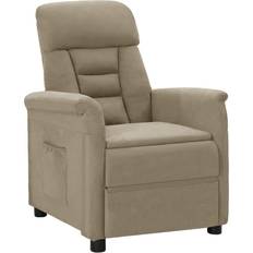 vidaXL Gris Clair Similicuir Daim Fauteuil