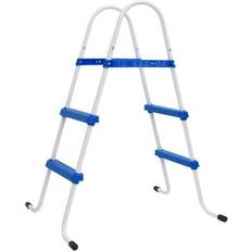 VidaXL Pool Ladders vidaXL Pool Ladder Blue and White 84 cm Steel