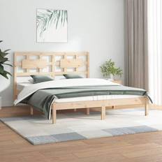 vidaXL Sänky Patjalla 120x200 cm Täysi Mänty