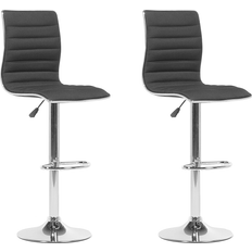 Beliani Stole Beliani Librandi 2-Stk Sort Barstol 2stk