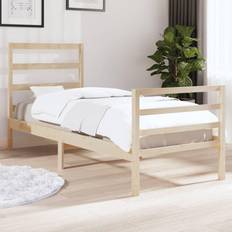 vidaXL 90x190 Single massivt fyrretræ Sengeramme