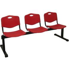 Ruedas Sofás P&C Banquette Robledo Contemporaine Pour 3 Personnes PVC Rouge Durable Piqueras Y Crespo Sofá