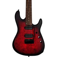 Sterling By Music Man Jason Richardson 7 Cutlass Scarlet Burst Satin