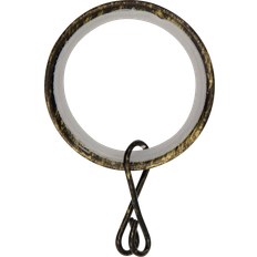 Guld Gardiner & Tilbehør Hasta Gloria Gardinring 42/53 mm Sort