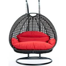 Garden Chairs Leisuremod Charcoal Wicker