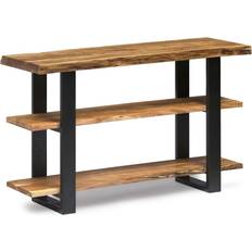 Alaterre Furniture Alpine Natural Live Edge Wood Media Console Table