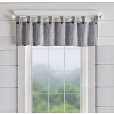 Black Valances Elrene Home Fashions Elrene Home Fashions Tucker Ticking Stripe