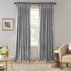 Elrene slip-topp krossad sammet fönstergardinpanel 132.08x213.36cm
