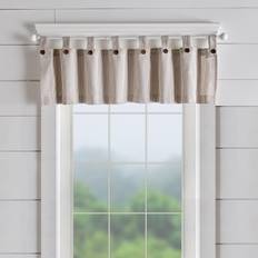 Cotton Valances Elrene Home Fashions Tucker Linen Ticking