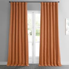 Exclusive Fabrics & Furnishings HPD Half Price Drapes Faux Linen Room Darkening Curtains 50W x 108L