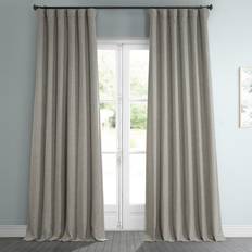 Exclusive Fabrics & Furnishings Faux Linen Blackout Rod Pocket 127x