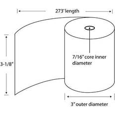 Best Receipt Rolls Alliance Thermal Paper Receipt Rolls, 3 Rolls