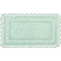 Bath Mats Laura Ashley Crochet White, Gray, Blue, Pink 21x34"