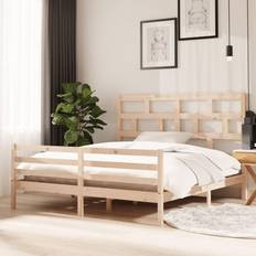 Beds & Mattresses vidaXL Brown Bed Frame 180 x 200 cm