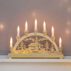 Candle Bridges The Christmas Workshop 70780 Natural Wood Candle Bridge 38cm