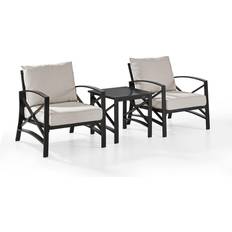 Patio Furniture Crosley Cream 3 Outdoor Lounge Set