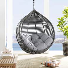 Outdoor Hanging Chairs modway Garner Collection EEI-3637-GRY-GRY