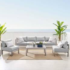 modway Collection Sunbrella Outdoor Lounge Set