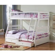 White Bunk Beds Acme Jason Collection 37040 79" Bunk Bed