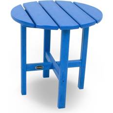 Blue Outdoor Side Tables Polywood 18" Round Outdoor Side Table