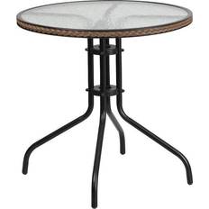 Garden Table Flash Furniture 28-in. Round Edge