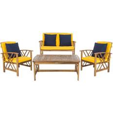 Yellow Outdoor Lounge Sets Safavieh Collection Fontana Outdoor Lounge Set