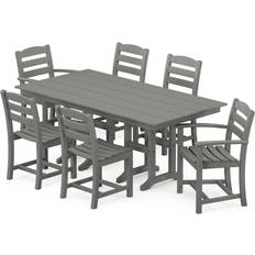 Outdoor farmhouse dining table Polywood La Casa Cafe Patio Dining Set