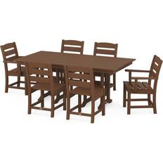 Patio Furniture Polywood Lakeside 7-Piece Farmhouse Patio Dining Set