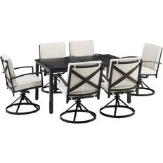 Beige Patio Dining Sets Crosley Furniture Kaplan Collection KO60022BZ-OL Patio Dining Set