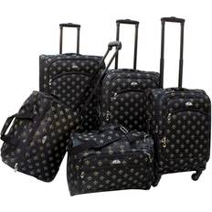 Suitcase Sets American Flyer De Lis 5 Spinner Luggage Set