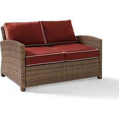 Crosley Furniture Bradenton Loveseat Sangria Outdoor Sofa