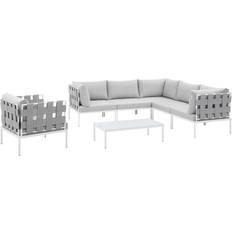 Aluminum Outdoor Lounge Sets modway Harmony Collection Outdoor Lounge Set