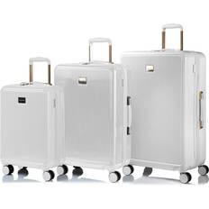 White luggage sets Champs Luxe Collection Luggage