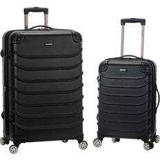 Svarta Resväskeset Rockland Special 2pc Expandable Spinner Luggage