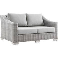 Aluminum Outdoor Sofas modway Collection EEI-4841-LGR-GRY