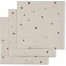 Konges Sløjd Babytepper Konges Sløjd Muslin Cloths 3-pack Cherries