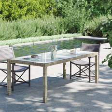 Tables de Salle à Manger d'Extérieur vidaXL Table de Jardin Terrasse Beige 190x90x75 cm