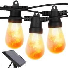 Brightech solar string lights Brightech Edison Flickering Flame Fairy Light 12