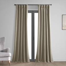 Exclusive Fabrics & Furnishings Warm Taupe Brown Vintage Cross Linen